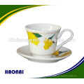 220ml porcelain coffee cup and saucer